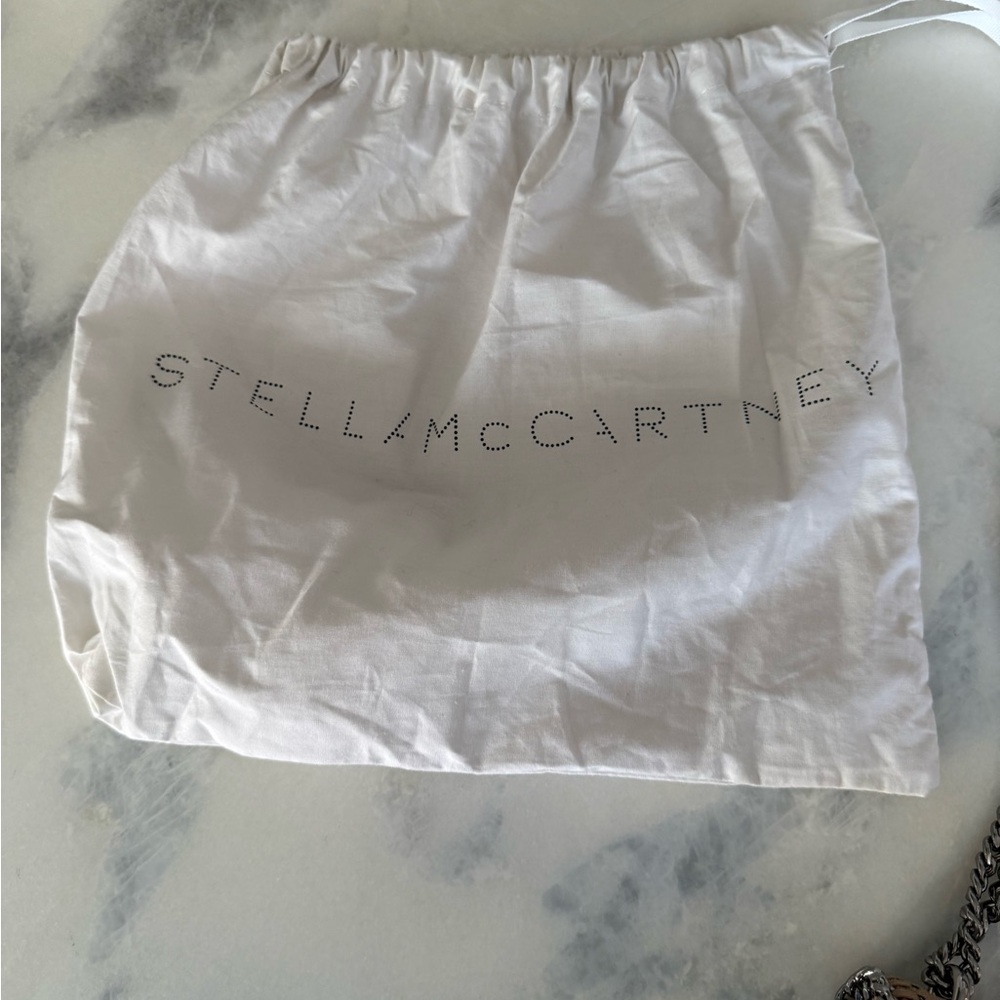 Stella McCartney Tan Clutch with Chain Trim - Picture 2 of 9